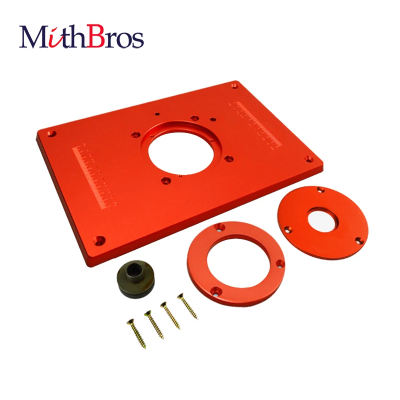 

Aluminum Router Table Insert Plate 200X300X10mm With Cover for Woodworking Engraving Machine Woodworking