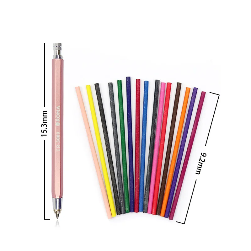 Mechanical Pencil Lead Colorful 3.0mm Anime Pencils Rod Automatic Pencil Lead colored Refill Office School Supplies TR-3000 2