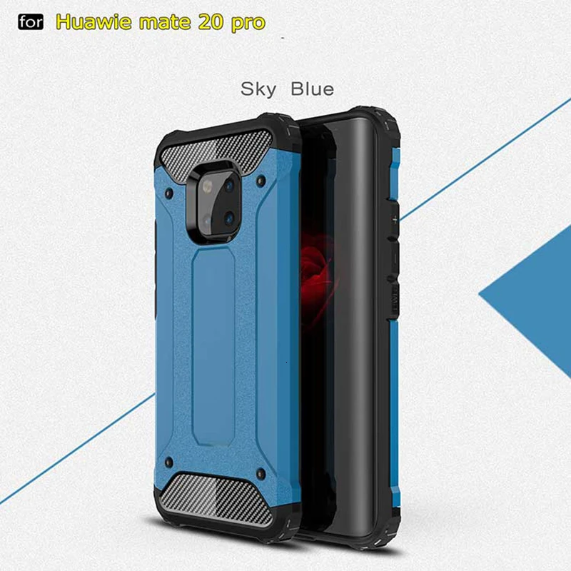 1000 шт Бронированный чехол s для huawei mate 30 Pro mate 20 Lite 20X mate 10 9 Lite 8 противоударный чехол-гибрид для телефона двухслойный чехол
