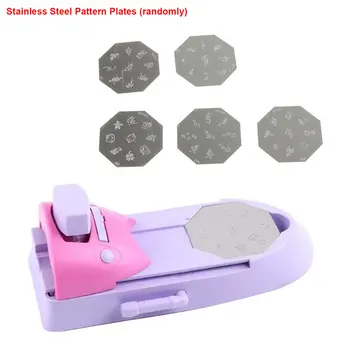 

Pattern Stamper Professional Manicure Printer Tool Machine Gift Easy Use Portable Equipment Convenient Nail Art Drawing DIY