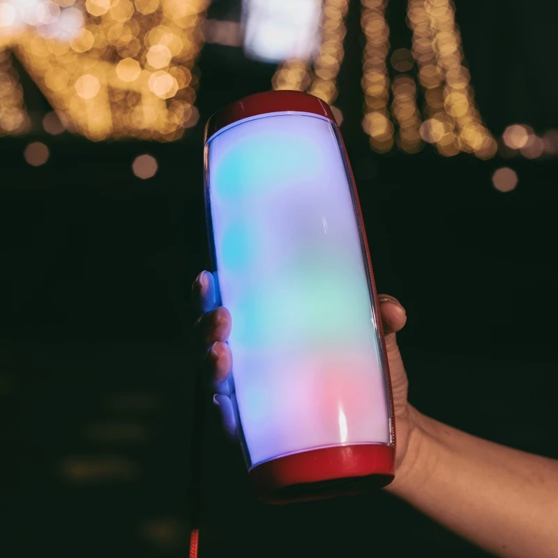 Powerful Portable Speakers Bluetooth Speaker Column Wireless Speaker with LED Night Light TF Card FM Radio Boombox Built-in Mic Powerful Portable Speakers Bluetooth Speaker Column Wireless Speaker with LED Night Light TF Card FM Radio Boombox Built-in Mic