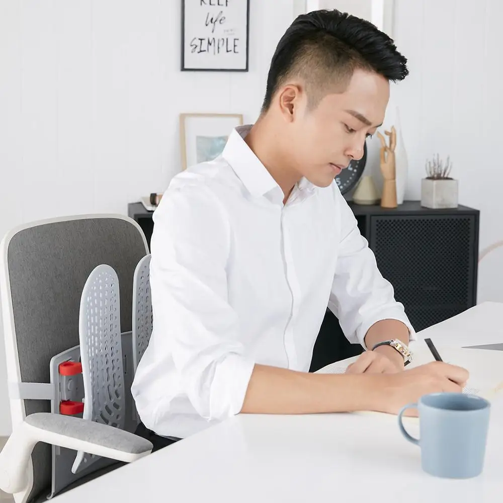 Xiaomi Leband Регулируемая эргономичная поддержка спины с одной клавишей подъемная обмотка динамическая Удобная подушка для спинки стула от Mijia Youpin