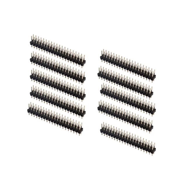 10PC Break-Away Dual Male Header 2.54mm 2x20pin Strip for Raspberry Pi Zero GPIO