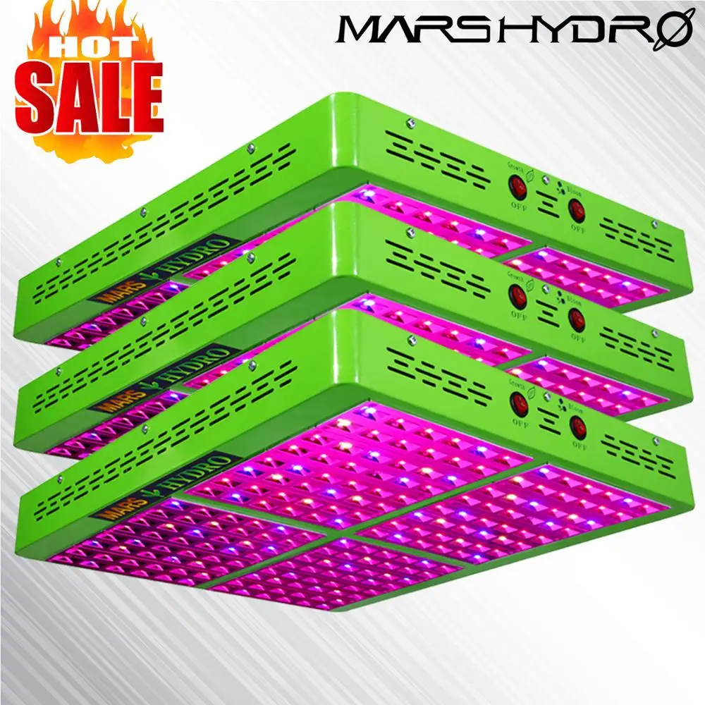 3 шт. MarsHydro отражатель 1000 Вт Светодиодный светильник для выращивания гидропоники