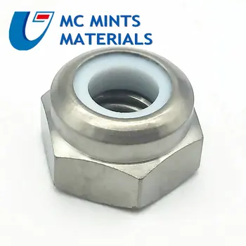 

Titanium Screw Nuts M3 M4 M5 M6 M8 for Cycling DIY Nylon Lock Nut Grade 5 TC4 for MTB Road Bike Ti Color Ti Fastener