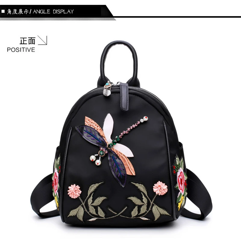 Повседневные дорожные сумки, рюкзак с нашивки в национальном стиле, модный рюкзак для женщин, Mochila Feminina, школьные рюкзаки