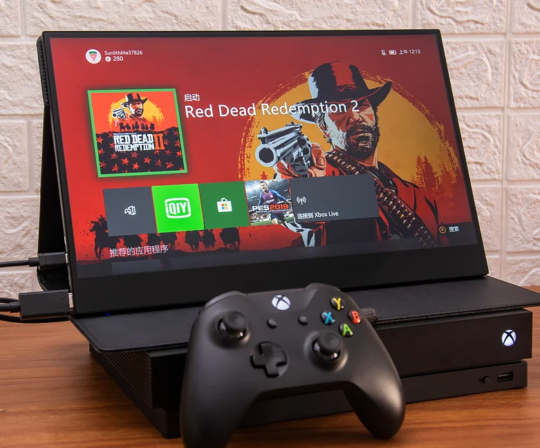 Аккумулятор встроенный 15 6 &quot4 K монитор HDR10 игровой для PS4 xbox переключатель