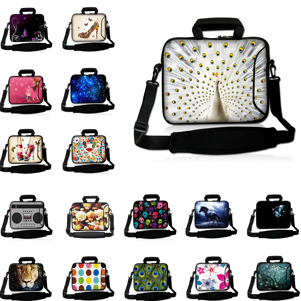 

9.7 10 11.6 13.3 14 15 15.4 15.6 17 17.3 Laptop Briefcase Tablet Bag Notebook Carry Cover With Pocket Women Mens Chromebook Case