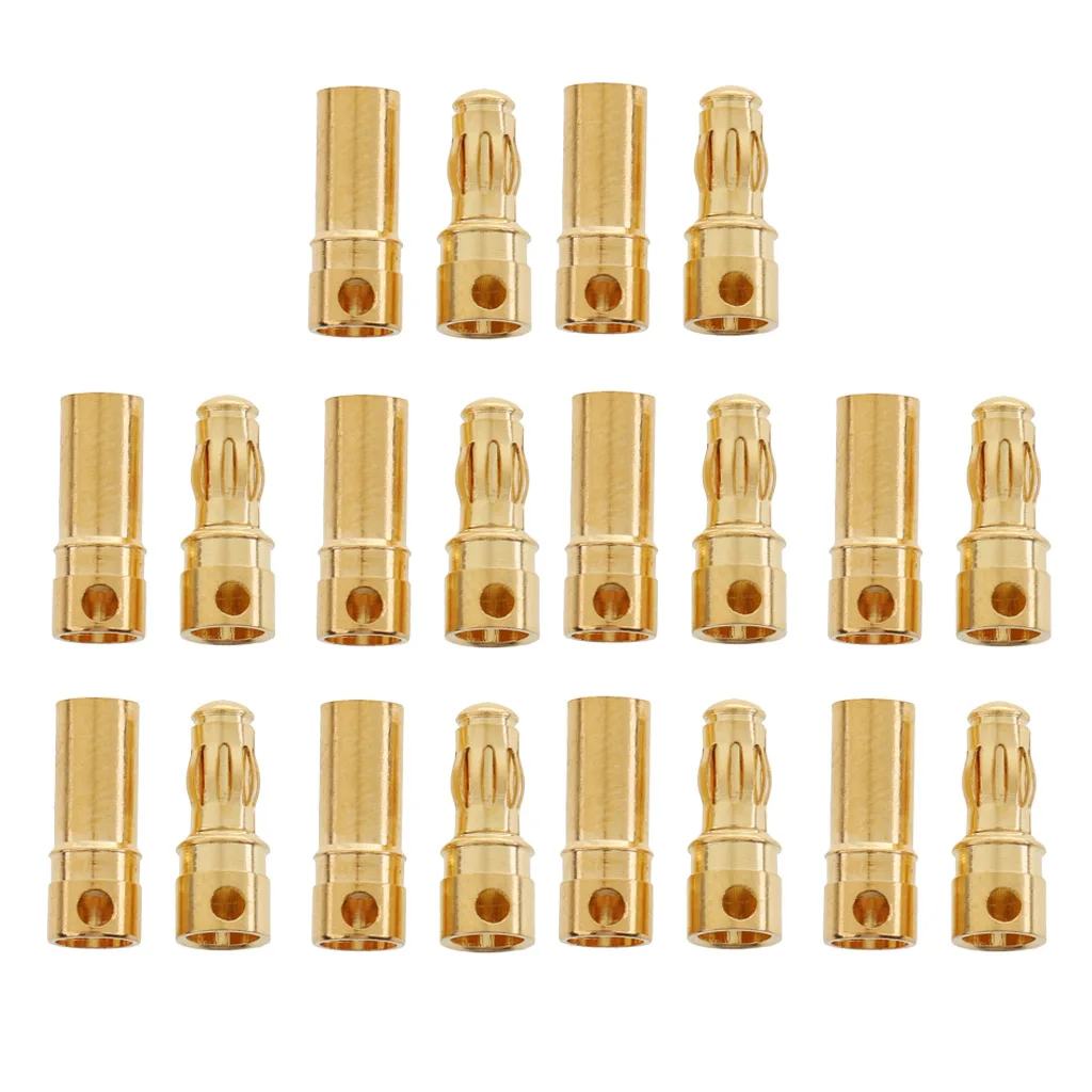 30 Pairs 3.5mm Gold Connector Banana Plug Male Female RC Battery ESC Motor