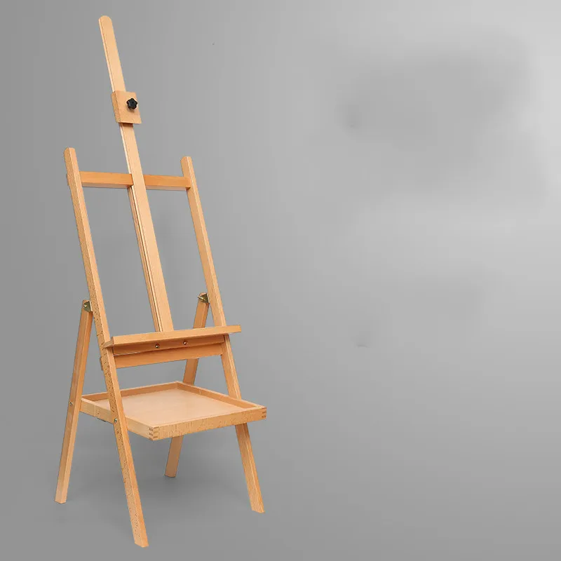 Wooden easel and painting | 3D model