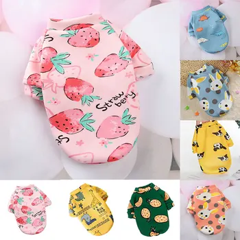 

Chihuahua Sweatshirt Puppy Cat Pullover Dogs Cute Print Small Dog Hoodie Coat Winter Warm Pet Clothes Cartoon Pets Clothing Hot
