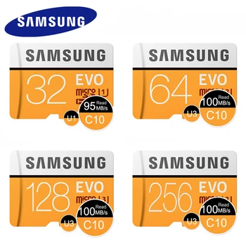 

TF Memory Card Micro SD Class 10 High Speed EVO Plus U3 32GB 128GB 256GB Mini USB 4 in 1 Microsd Card Reader Flash PS Vita Game