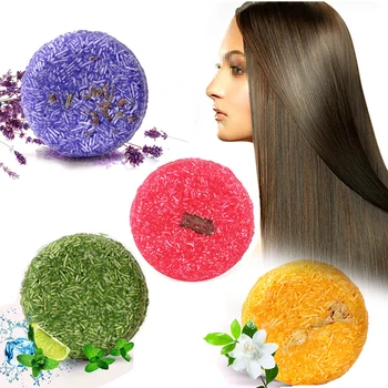

Handmade Hair Shampoo Soap Cold Processed Shampoo Bar Enhance Hair Root Anti Hair Loss Pure Plant Hair Shampoos Soap Hair Care