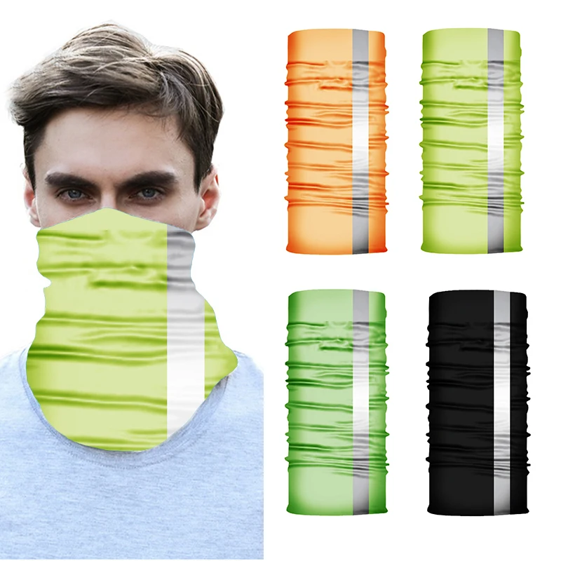 

Men Women Reflective Magic Neck Gaiter Face Shield Tube Warmer Outdoor Cycling Camping Ski Fishing Bandana Headband Scarf