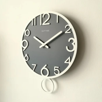 

Nordic Luxury Art Silent Wall Clock Modern Design Pendulum Minimalist Wall Clock Living Room Relogio Parede Home Decoration