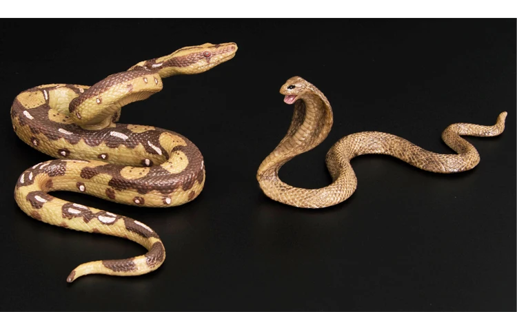 Игрушка искусственная Гремучая змея дикое животное пластиковая модель Кобра и ложный боа не-Рождество унисекс