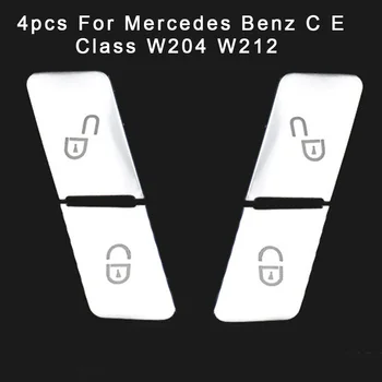 

Car Accessories Door Lock Unlock Button Cover Trim Decor For Mercedes Benz C E Class W204 W212 Brand New And High Quality