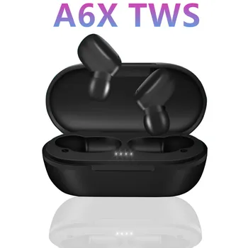

A6X TWS Fingerprint Touch Bluetooth Eadsetstereo Hd Wireless Earphone Noise Canceling Headset for Iphone Xiaomi