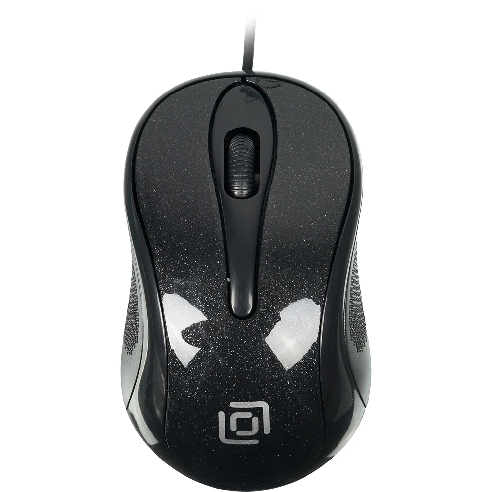 Мышь OKLICK 385M, проводная, USB, черный