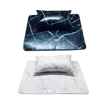 

NailArtHandPillowCushionNailPolishHolderSoftPULeatherSpongeArmRestStripeFlamingoDesignSalonManicure