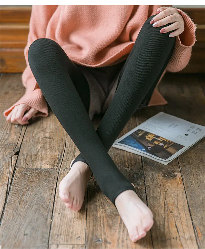 Velvet Leggings Women Large Size Autumn And Winter Plus Velvet Thick Warm Winter Leggings Elastic High Waist Leggins Mujer Q2054