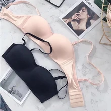 Женские бюстгальтеры со съемными бретельками, без косточек, нижнее белье в размерах S M L XL, лето