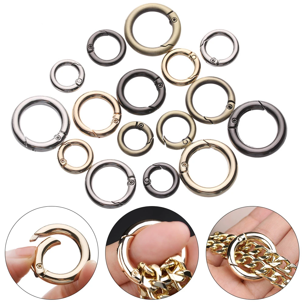 large Spring o ring Buckles Clips Carabiner Metal O Rings Spring Ring