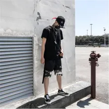 Шорты в стиле хип-хоп, мужские летние,, рабочие короткие штаны, крутой камуфляж, узкий, модные мужские шорты Карго