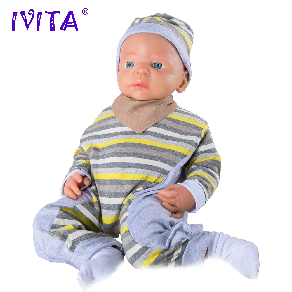 IVITA WB1511 56 см 5 кг высокое качество полное тело силиконовые куклы возрождающиеся