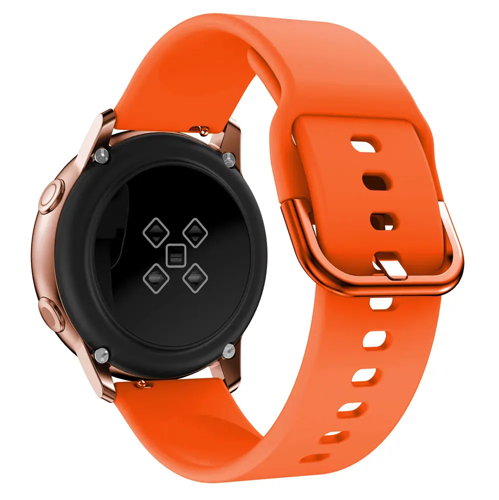 Ремешок для оригинальных часов samsung Galaxy Watch Active 2 44 мм 40 мм спортивные силиконовые умные браслеты для Galaxy Watch 42 мм ремешок