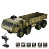 High Imitation 8X8 Remote Control US Military Off Road Truck 2.4G All-Terrain Tire Hole-through Alloy Front/Rear Axle RC Vehicle 2