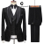 Cenne Des Graoom Latest Coat Design Men Suits Tailor-Made Tuxedo 3 Pieces Blazer Wedding Party Singer Groom Costume Homme Black