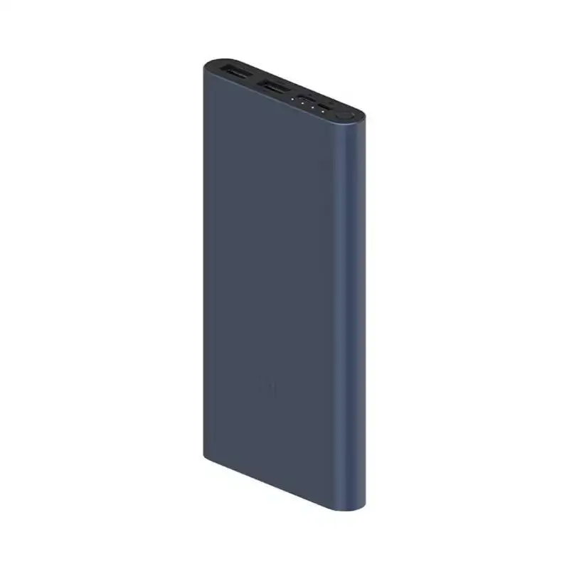 Xiao mi power Bank 3 10000 мАч PLM13ZM usb type C QC3.0 Быстрая зарядка mi power bank 10000 портативное зарядное устройство повербанк - Цвет: Черный