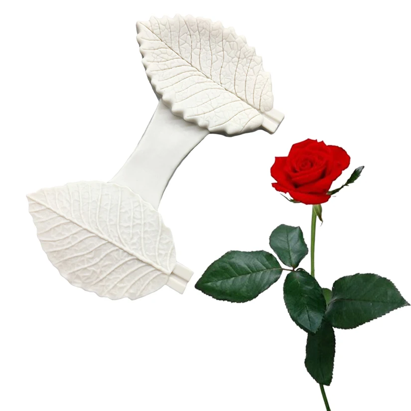 Silicone Rose Leaf Mold for Baking and Cake Decorating