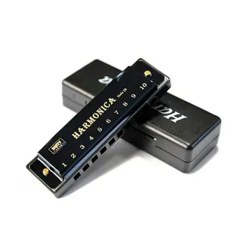 

Harmonica Titanium Copper Core Harmonica C Key 10 Holes 20 Tones Blues Harmonica Perfect For Beginners Professional Students Kid