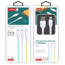 Cabo usb 1m com indicador de carregamento 6ausb linha de carga rápida super micro tipo de relação relâmpago de carga rápida c transmissionline