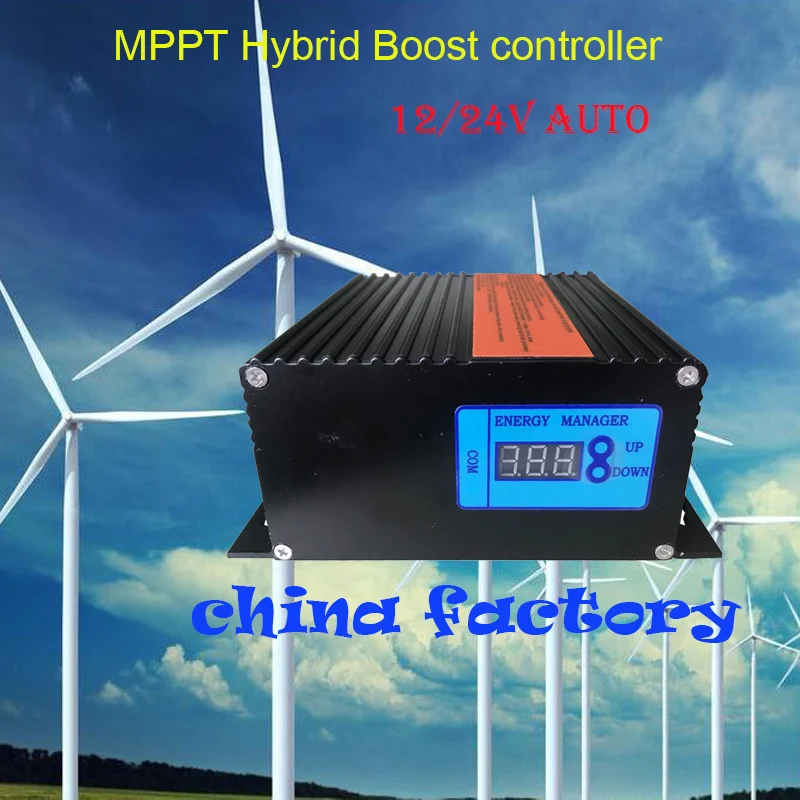 Mppt Wind Solar Hybrid Boost Controller 12v 24v Auto 48v Charge