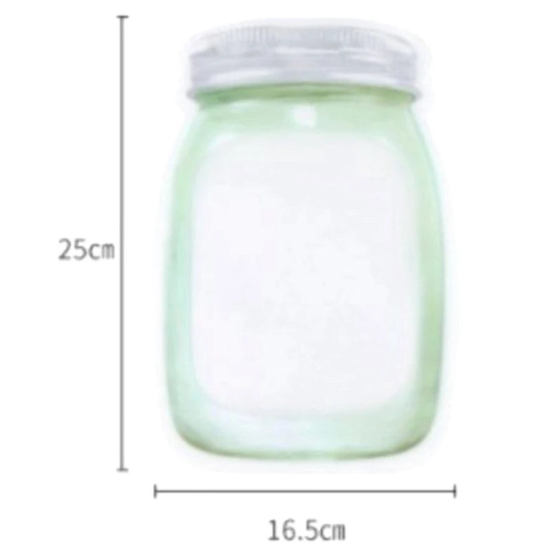 Матовая сумка для хранения пищевых продуктов, многоразовая сумка для морозильника, самозапечатывающаяся сумка, герметичная верхняя креативная форма бутылки, сумки для хранения фруктов, орехов и специй - Цвет: SV-L