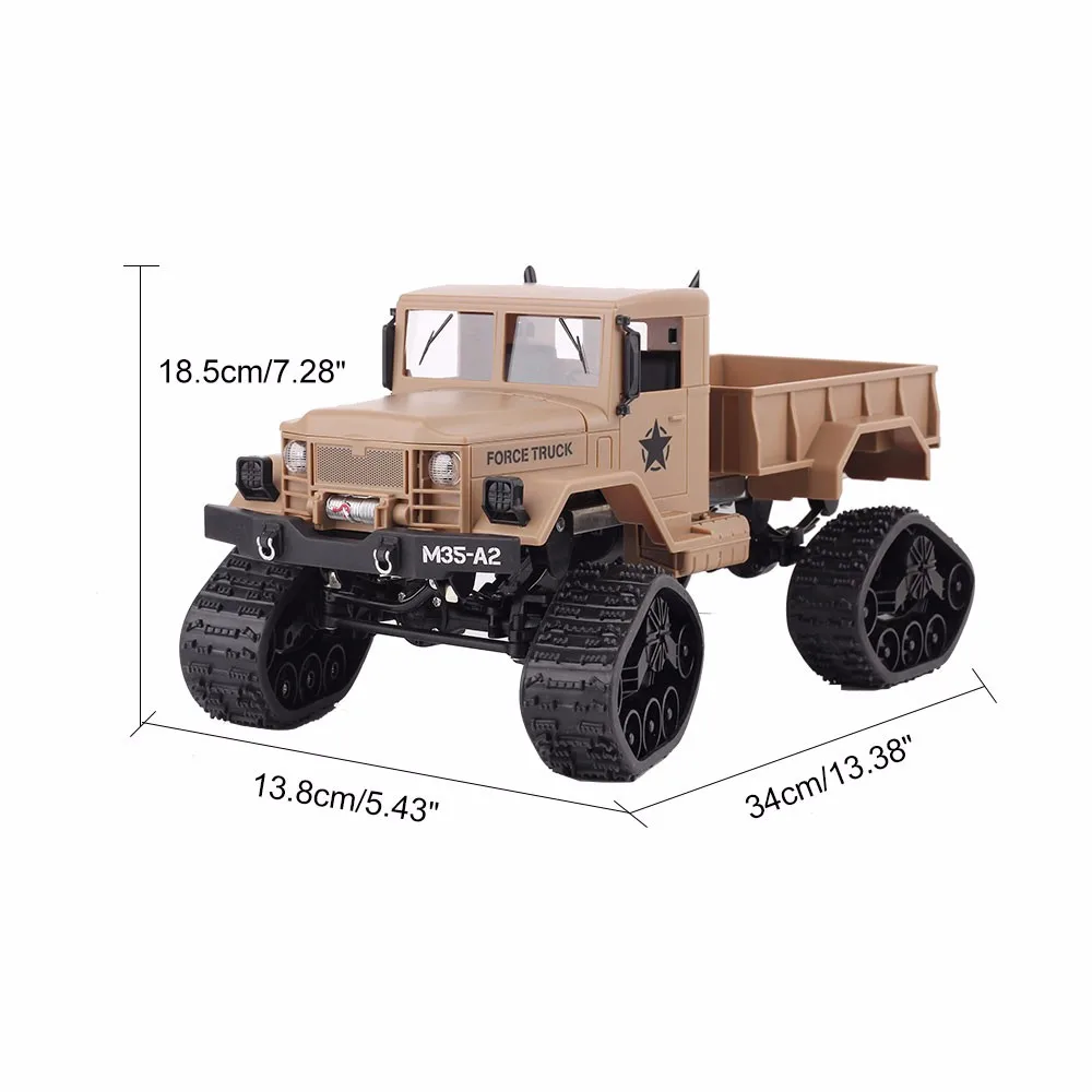 2,4 г автомобиль с дистанционным управлением 1:16 4wd военный грузовик внедорожный подъемный автомобиль игрушка Детские рождественские игрушки