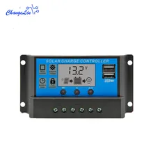 Контроллер заряда солнечная панель pv-регулятор домашняя батарея-зарядка MPPT двойной Usb ЖК-выход авто 12 В 24 В 10A 20A 30A 48 В 20A 30A