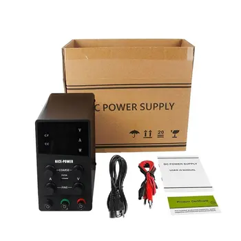 

30V10A High Precision Switch Lab DC Power Supply Adjustable Digital Display Device Workshops Laboratory Power Source