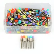 100 шт./кор. белый цветной зарядный кабель в нейлоновый оплетке с Профессиональный одноразовая щетка для чистки щетки для зубов Полировочная щетка инструмент для отбеливания зубов