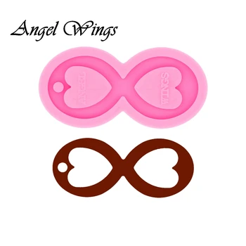 

Infinity Heart and Paw Keychains Silicone Molds DIY Necklace Jewelry Shiny Epoxy Resin Mould DY0397