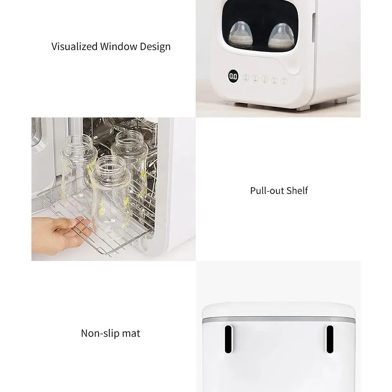 Smartda UV Desktop Disinfection Cabinet Ozone Lamp Sterilization Bowl Tableware 