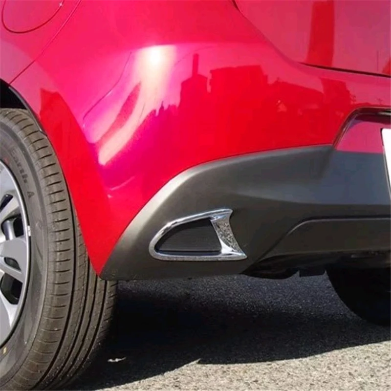 WELKINRY car cover For Mazda 2 Mazda2 Demio DJ hatchback 2014 2015 2016 2017 2018 2019 ABS chrome rear tail fog lamp light trim |