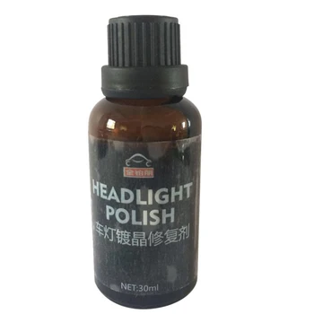 

30ml DIY Restoration With Sponge Vehicle Exterior Care Headlight Polish Kit Car Liquid Super Hydrophobic Repair Towel Oxidation