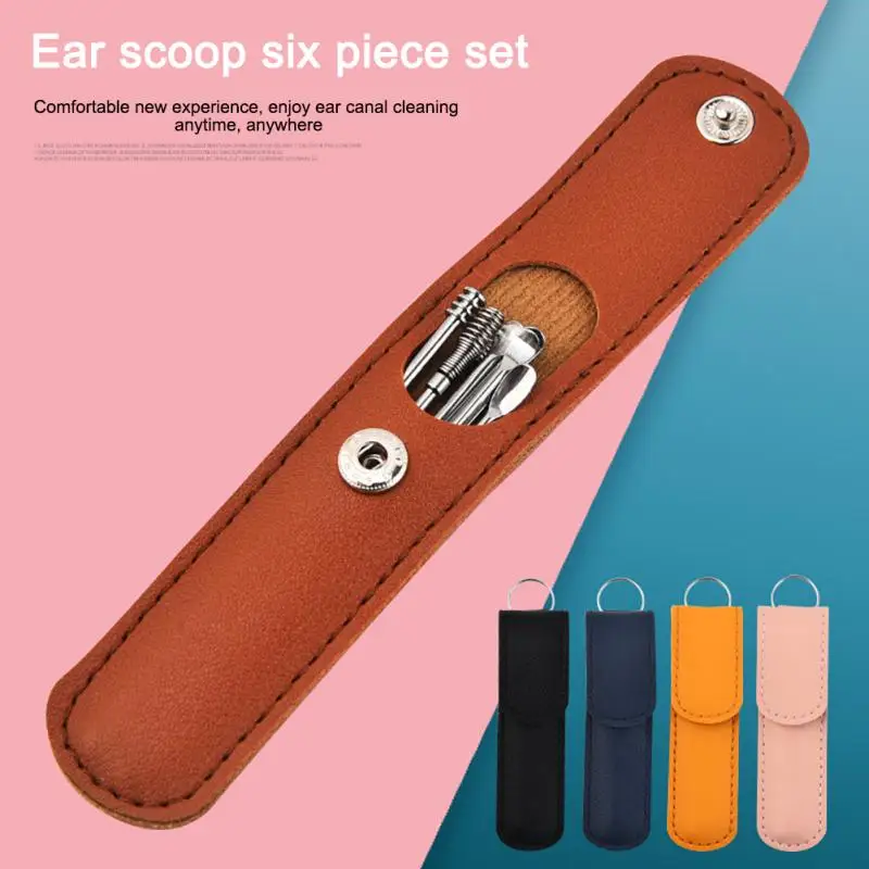 

6 Pcs/set Stainless Steel Ear Pick Double-head Spiral Ear Pick Ear Cleaner Professional Ear Pick Tool