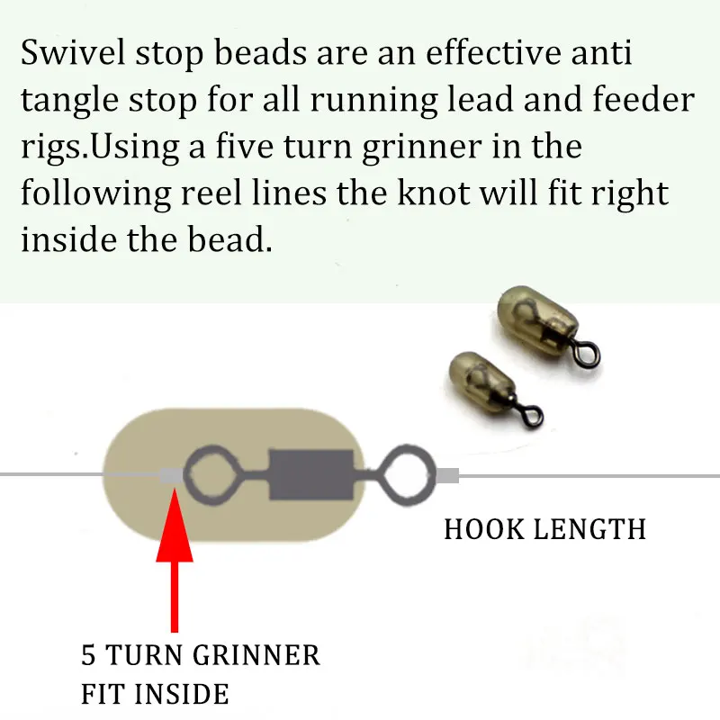 Carp Fishing Accessories Swivel Stop Beads Anti-tangle Sleeve Stops for Running Lead Feeder Rigs Tackle 30pcs fishing accessories