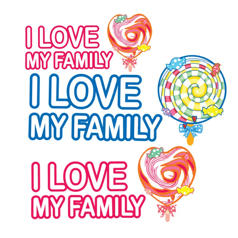 

Iron on Letter Patches for Clothing Sweet Candy Patches Heat Transfers Stickers on Clothes for Kids T-shirts DIY Appliques Vinyl
