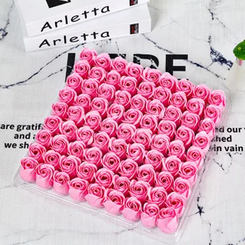 

Rose Soap flower head three-layer Rose Soap flower head eternal flower simulation rose factory direct sales
